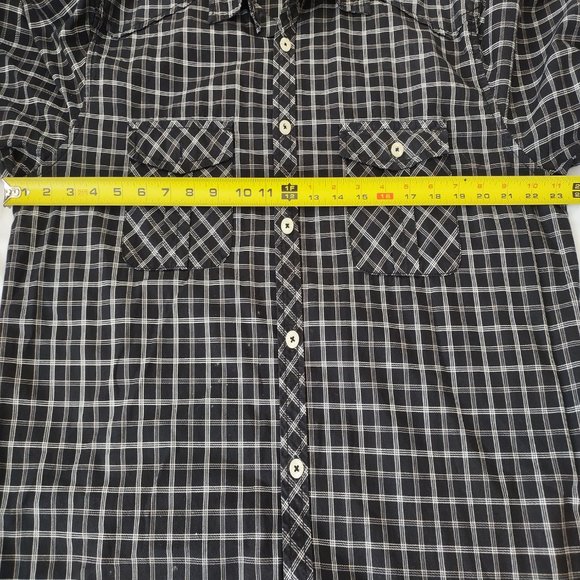 RIG Utility Clothing Check Button down Men’s XL shirt Cotton Long Sleeve - Picture 6 of 8